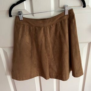 Abercrombie Brown Suede Skirt